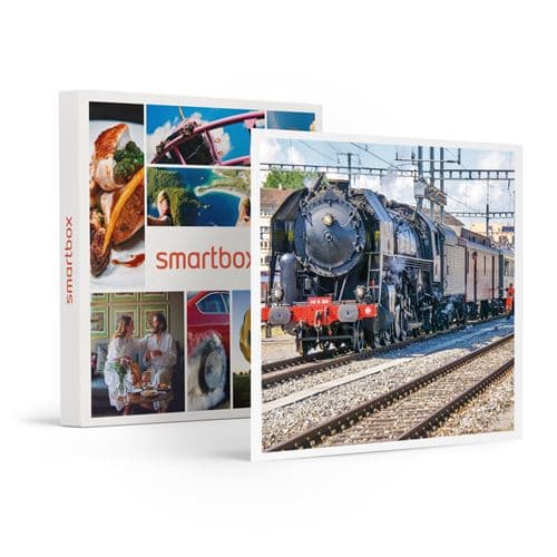 SMARTBOX - Coffret Cadeau Journée en Suisse en train panoramique avec repas et apéritif en classe Confort-Multi-thèmes